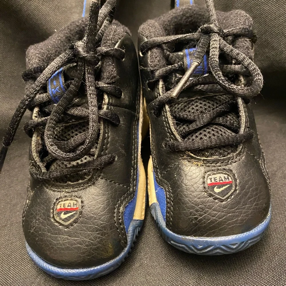 Nike Baby Shoes-Size:4.5 C,‎ Black/Blue/White